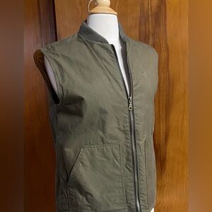 PEREGRINE Hybrid Range Waxed Olive Green Jacket M CLASSIC Made in England Vest